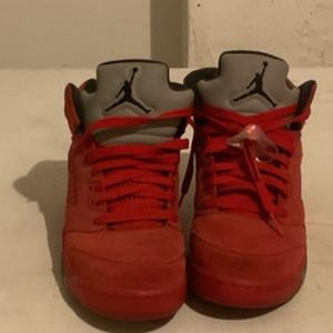 Jordan 5 retro red suede
